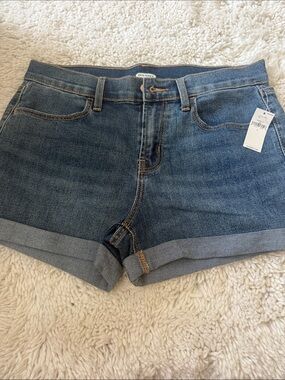 Old Navy Blue Rolled-Hem Denim Shorts